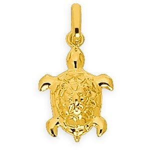 Pendentif Or 375 Tortue 11*19mm Avec Bélière