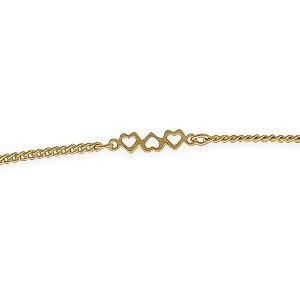 Chaîne Cheville Plaqué Or 23  à 25cm 1.2mm Etoiles