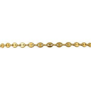 Bracelet Plaqué Or Maille Marine 5*6mm 19cm