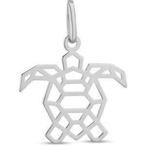 Pendentif Argent925 Tortue Origami 17.5*32mm Avec Bélière
