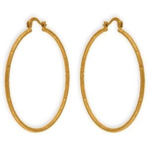 Créoles Plaqué Or Ciselées 50mm