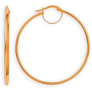 Créoles Or 750 53mm Tube 1.5mm