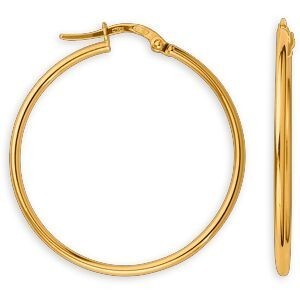 Créoles Or 750 63mm Tube 1.5mm