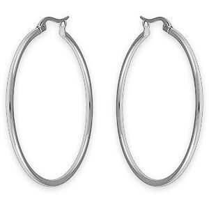 Créoles Acier 40mm Tube 2mm