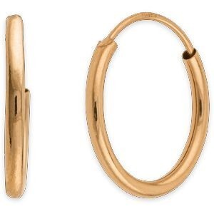 Créoles Or 750 15mm Tube 1.5mm