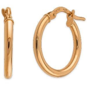 Créoles Or 750 16mm Tube 2mm