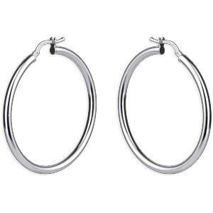 Créoles Or 750 Gris 40mm