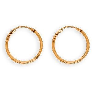 Créoles Or 375 18mm Tube 1.5mm