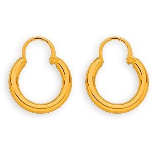 Créoles Or 375 16mm Tube 2.5mm