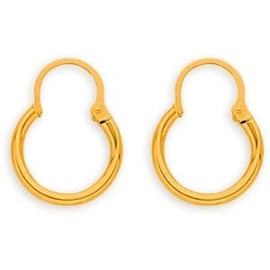 Créoles Or 375 14mm Tube 2mm