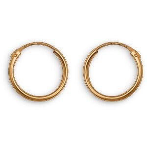 Créoles Or 375 14mm Tube 1mm