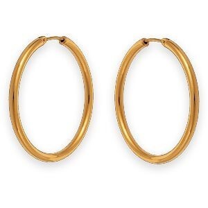 Créoles Or 375 Flexibles 14mm Tube 1mm