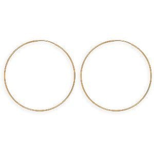 Créoles Or 375 Flexibles 50mm Tube 1mm