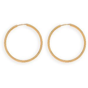 Créoles Or 375 20mm Tube 1.5mm