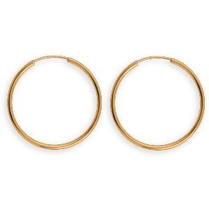 Créoles Or 375 30mm Tube 1.5mm