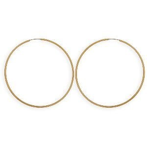 Créoles Or 375 60mm Tube 1.5mm