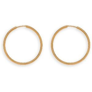 Créoles Or 375 14mm Tube 2mm