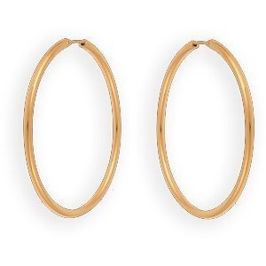 Créoles Or 375 55mm Tube 2.5mm