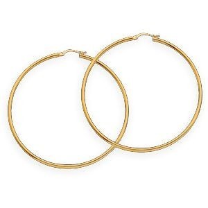 Créoles Or 375 59mm Tube 2mm