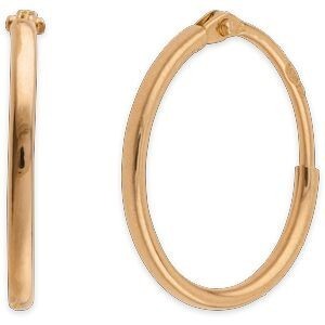 Créoles Or 750 12mm Tube 1mm