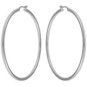Créoles Argent 925 70mm Tube 3mm