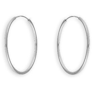 Créoles Argent 925  33mm Tube 1.5mm