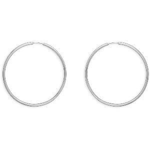 Créoles Argent 925 42mm Tube 1.5mm