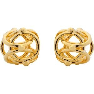 Boucles d'Oreilles Plaqué or Cylcone Lisse 12MM