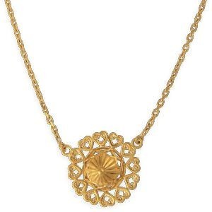 Collier Plaqué Or 2.2mm Chapeau 23.7mm 45cm