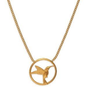 Collier Plaqué Or 1.7mm Colibri Cerclé 20mm 45.5cm