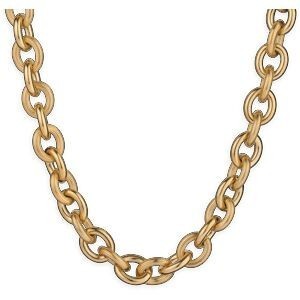 Collier Plaqué Or Maille Forçat Antillais 10mm 50cm