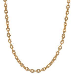 Collier Acier Jaune Maille Forçat 5mm 70cm