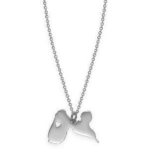 Collier Acier Carte Guadeloupe 28*20mm Chaîne 1.5mm 42  à 45cm