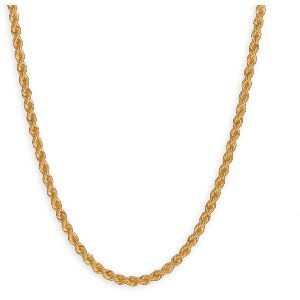 Collier Or 750 Maille Corde 3.2mm 50cm