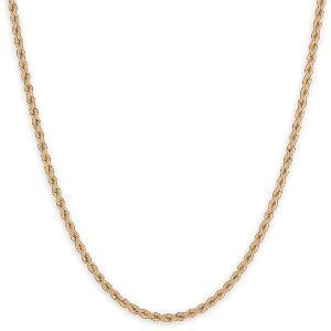 Collier Or 750 Maille Corde Légère 2.1mm 50cm