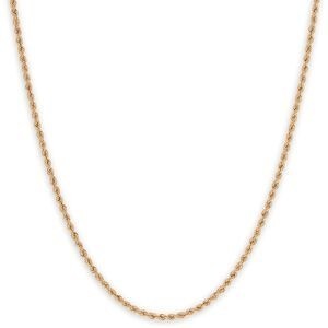 Collier Or 750 Chaîne Maille Corde Creux 2.1mm 60cm Or 750