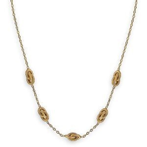 Collier Or 750 Nœuds Forçat Antillais 6mm 45cm