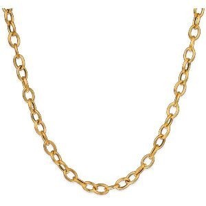 Collier Or 750 Maille Forçat Antillais 5mm 45cm