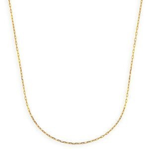 Collier Chaîne Or 750 Maille Forçat Diamanté Allégé 1.1mm 45cm