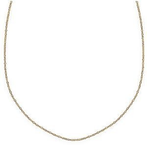 Collier Chaîne Or 375 Maille Forçat Miroir 1.2mm 45cm