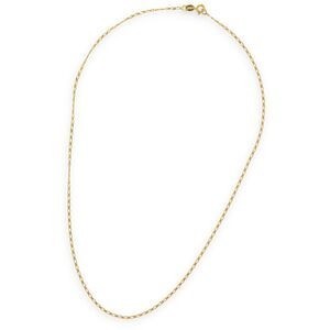 Collier Chaîne Or 375 Maille Cheval Alterné Diamanté 0.8mm 40cm