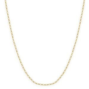 Collier Chaîne Or 375 Maille Cheval Alterné Diamanté 0.8mm 45cm