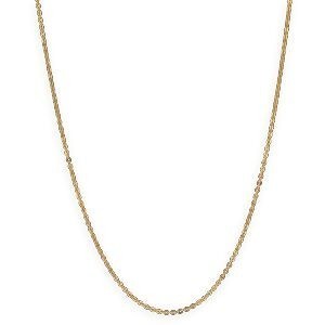 Collier Chaîne Or 375 Maille Forçat Miroir Creux 2mm 55cm
