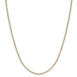 Collier Chaîne Or 375 Maille Forçat Miroir Creux 1.5mm 50cm
