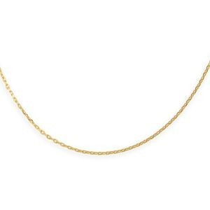 Collier Chaîne Plaqué Or Maille Forçat Limé 1.5mm 45cm