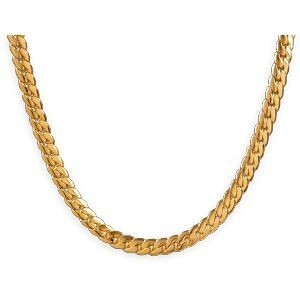 Collier Plaqué Or Maille Anglaise 5mm 45cm