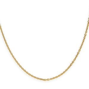 Collier Chaîne Plaqué Or Maille Forçat Limé 1.6mm 50cm