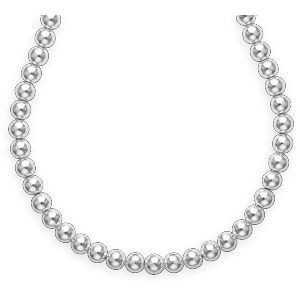 Collier Argent 925 Boules 6mm 45cm