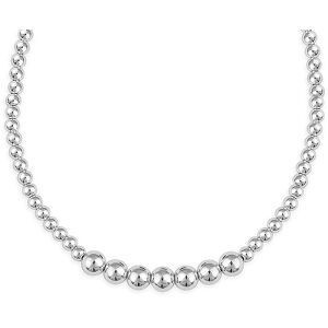 Collier Argent 925 Chute Boules 3  à 7mm 45cm