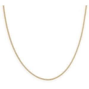 Collier Chaîne Plaqué Or Maille Gourmette 1.6mm 45cm
